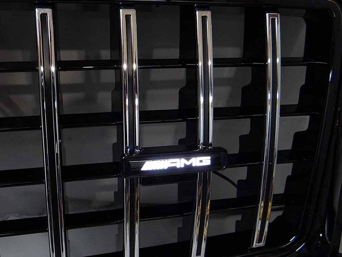 AMG LED White Badge Grille Emblem Logo for Mercedes W463A G Wagon G63 G500 G55 Mercedes-Benz
